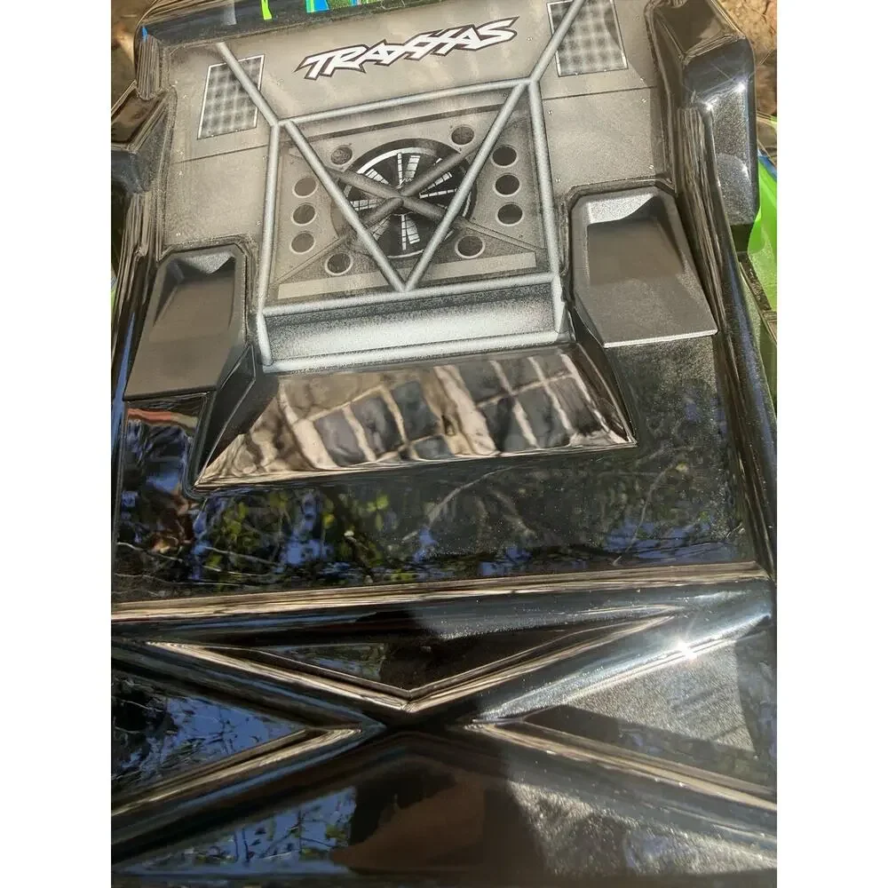 Traxxas Slash 4x4 Painted Body Shell w/ Mounting Hardware Black/Green/Blue